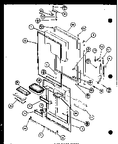Section 17 Diagram and Parts List for BW20K-P7812510W  Amana Refrigerator