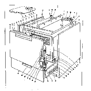 Body Section Diagram and Parts List for 101916600  Kenmore Range