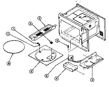 Turntable Diagram and Parts List for CM150PE  Crosley Microwave