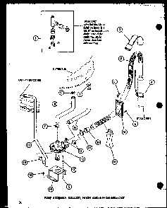 Section 8 Diagram and Parts List for LW1503 P7762118W W Amana Washer