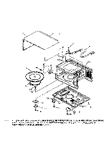 Cabinet Diagram and Parts List for 56566300690  Kenmore Microwave