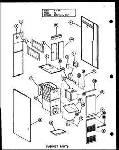 Cabinet Parts 2 Diagram and Parts List for GC-120DE P96331-8F Amana Furnace