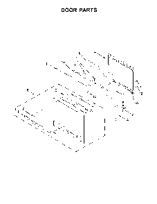 Door Parts Diagram and Parts List for 66442793710  Kenmore Range