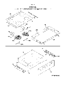 Top/Drawer Diagram and Parts List for 79042531319  Kenmore Range