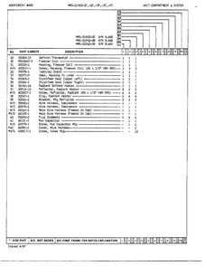 Unit Compartment/system Page 3 Diagram and Parts List for 21962C  Admiral Refrigerator