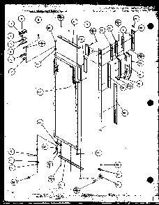 Refrigerator Door Diagram and Parts List for SZDE27MPL-P1124403WL  Amana Refrigerator
