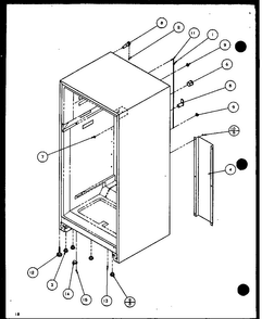 Section 7 Diagram and Parts List for TM14QBL-P1111101WL  Amana Refrigerator