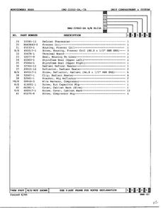 Unit Compartment And System Page 3 Diagram and Parts List for 22902-OA  Admiral Refrigerator