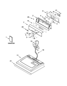 Part Location Diagram of W10772880 Whirlpool TOP
