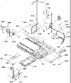 Machine Compartment Diagram and Parts List for SRD520TW-P1308801WW  Amana Refrigerator
