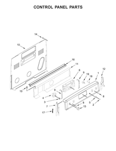 Part Location Diagram of WPW10655844 Whirlpool Control Panel