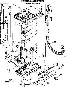 Power-mate Parts Diagram and Parts List for 1162214181  Kenmore Filters & Accessories