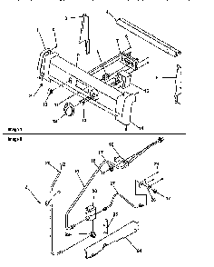 Backguard And Gas Supply Diagram and Parts List for ARG7200W-P1143331NW  Amana Range