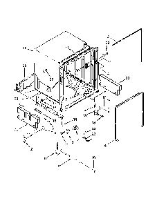 Tub And Frame Parts Diagram and Parts List for 66513972K105  Kenmore Dishwasher
