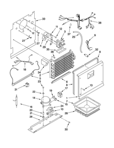 Unit Parts Diagram and Parts List for AQF2013TEW04  Amana Freezer