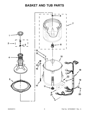 04 - BASKET AND TUB PARTS Diagram and Parts List for NTW4601BQ0  Maytag Washer