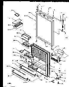 Section 23 Diagram and Parts List for TS18R2G-P1158311WG  Amana Refrigerator
