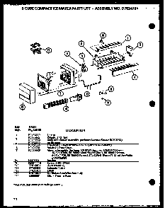 Section 5 Diagram and Parts List for 36088-P11108702W  Amana Refrigerator