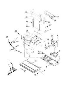 Unit Parts Diagram and Parts List for ABB2224BRB00  Amana Refrigerator