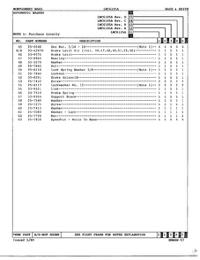 Base And Drive Page 3 Diagram and Parts List for 6105A REV D Norge Washer