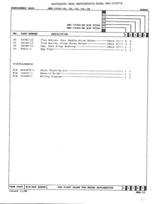 Doors Page 3 Diagram and Parts List for 19384B  Admiral Refrigerator