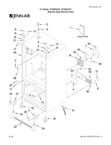 Part Location Diagram of 12828144SP Whirlpool USE & CARE GUIDE