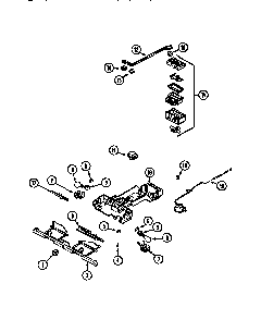 Controls Diagram and Parts List for MTF2155BRN  Maytag Refrigerator