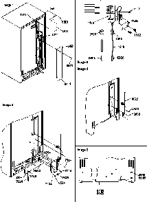Cabinet Back Diagram and Parts List for SXD20TL-P1302901WL  Amana Refrigerator