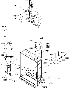 Machine Compartment Diagram and Parts List for TR522SW-P1182703WW  Amana Refrigerator