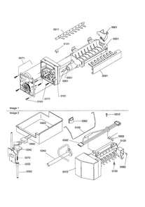 Ice Maker Assembly And Parts Diagram and Parts List for TS122VE-P1306602WE  Amana Refrigerator