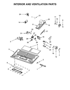 Part Location Diagram of W10570212 Whirlpool DUCT-AIR
