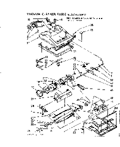 Nozzle And Motor Assembly Diagram and Parts List for 11635802  Kenmore Upright Vacuum