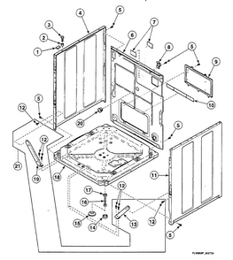 Part Location Diagram of 800010P Maytag Panel