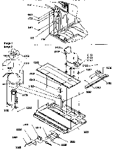 Machine Compartment Assembly Diagram and Parts List for 77277-P1311201WL  Amana Refrigerator