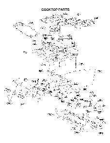 Cooktop Parts Diagram and Parts List for 72176033610  Kenmore Range
