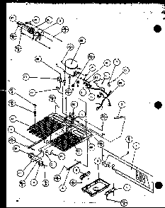 Machine Compartment Diagram and Parts List for SZD27KPL-P1101206WL  Amana Refrigerator