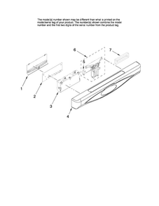 Control Panel And Latch Parts Diagram and Parts List for MDC4650AWW1  Maytag Dishwasher