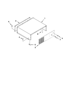 Top Grille And Unit Cover Parts Diagram and Parts List for JB36NXFXLW03  Jenn-Air Refrigerator