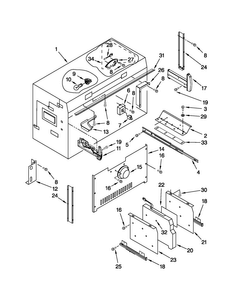 Freezer Liner Parts Diagram and Parts List for JB36NXFXRW02  Jenn-Air Refrigerator
