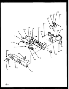 Ice And Water Cavity Diagram and Parts List for SQD25NBE-P1162402WE  Amana Refrigerator