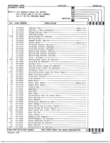 Automatic Dryer-exterior Page 2 Diagram and Parts List for 8539A  Norge Dryer