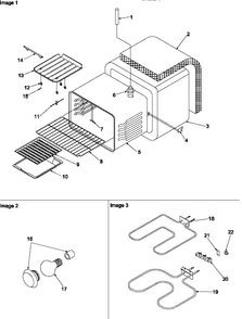 Cavity Diagram and Parts List for ARS636E-P1130640NE  Amana Range