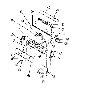 Graphic Panel, Control Mounting Plate And Controls Diagram and Parts List for CW8202W2-PCW8202W2B  Crosley Washer