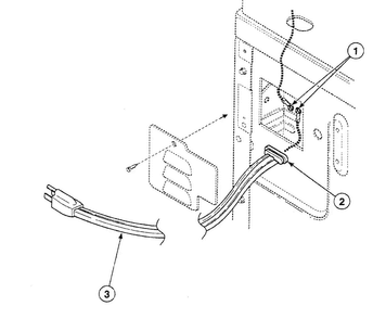 Power Cord Diagram and Parts List for SSG709LF  Speed Queen Dryer