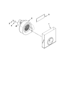 Blower Unit Parts Diagram and Parts List for JED3536WS04  Jenn-Air Cooktop