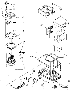 Base Assembly Diagram and Parts List for 1162039580  Kenmore Canister Vacuum