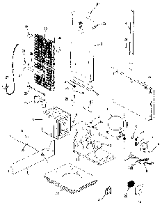 Unit Compartment & System Diagram and Parts List for JRS226B MAQ21B Jenn-Air Refrigerator