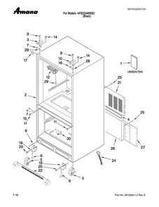 Part Location Diagram of W10260550 Whirlpool ENERGY GUIDE