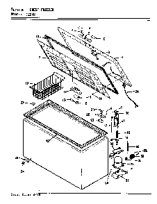 Chest Freezer Diagram and Parts List for C22HS V5ZUH Maytag Freezer
