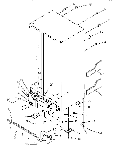 Drain And Rollers Diagram and Parts List for SRDE27S3W-P1190601WW  Amana Refrigerator